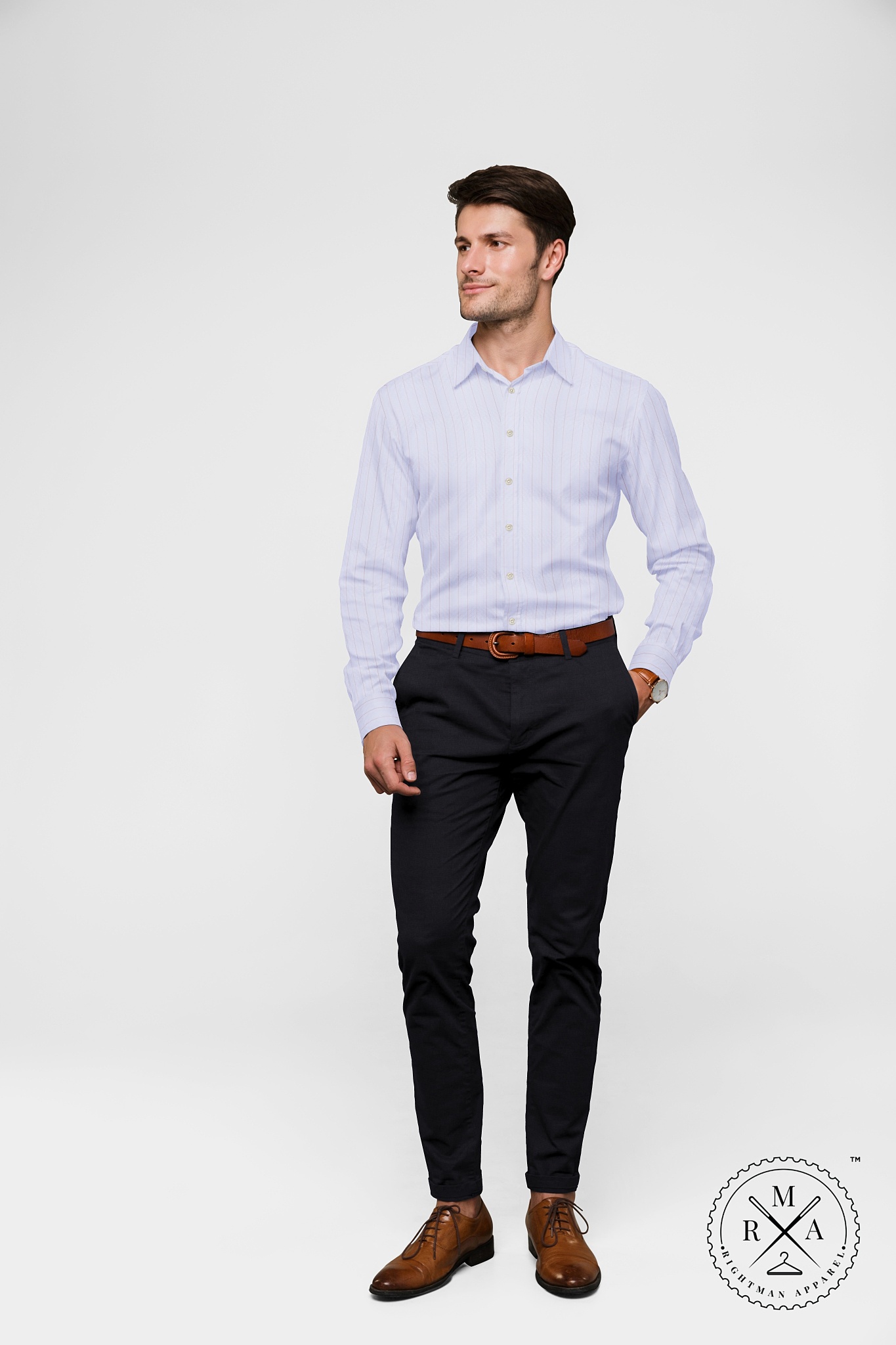 Gray Lining Cotton Shirt SH302